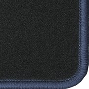Automatten zee blauw omzoomd