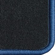 Automatten donkerblauw omzoomd