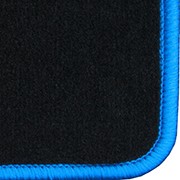 Automatten fel blauw omzoomd